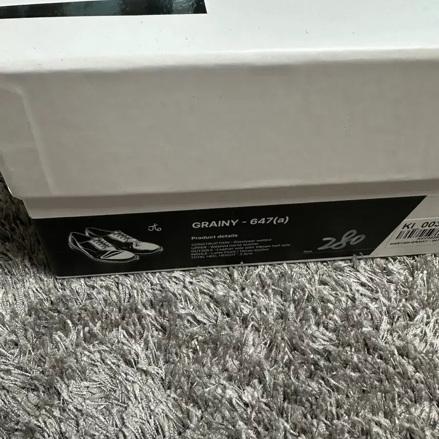 [BUNJANG] Kinchi 647 Vibram Black Sneakers / 킨치 647 블랙 280 사이즈 새상품