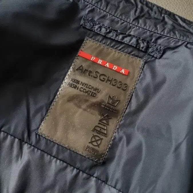 [BUNJANG] Prada Sport Navy Nylon Rider Windbreaker Jacket / 프라다 스포츠 네이비 나일론 라이더 구형 바람막이 자켓