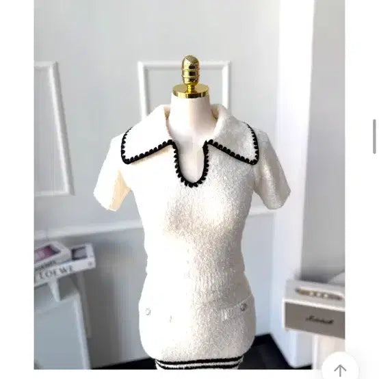 [BUNJANG] J.LIZ Two-Piece Ribbon Collar Set / 제이리즈 수입의류 투피스 리본 카라