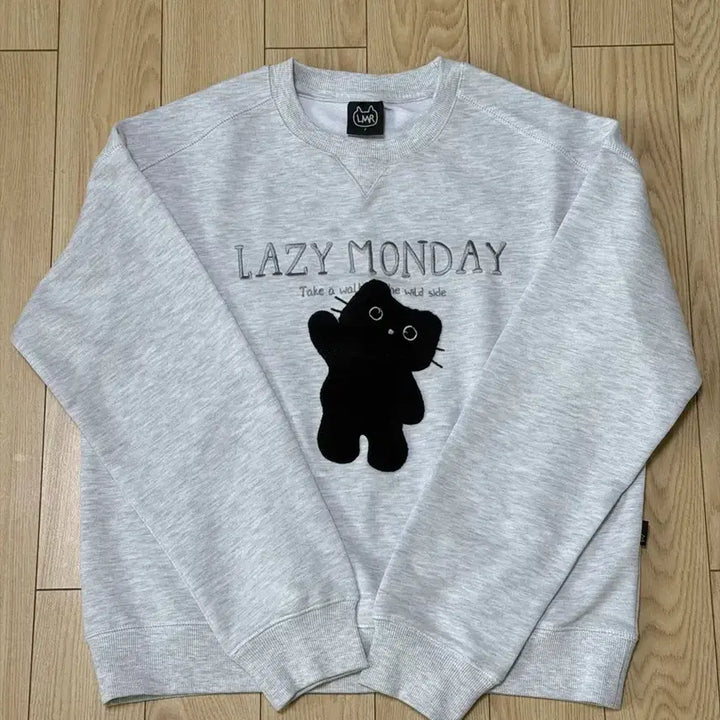 [BUNJANG] LMR Cat Print Sweatshirt / lmr 고양이 맨투맨 새거