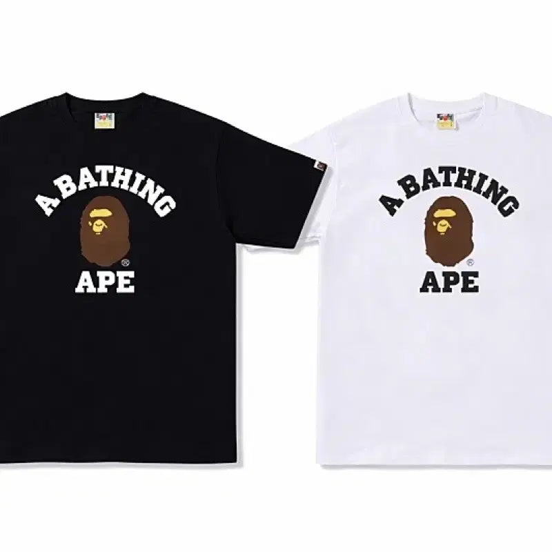 [BUNJANG] BAPE BAE College Short Sleeve T-shirt (Unisex) / [새상품/무배]베이프 BAE 컬리지 반팔티셔츠 남녀공용