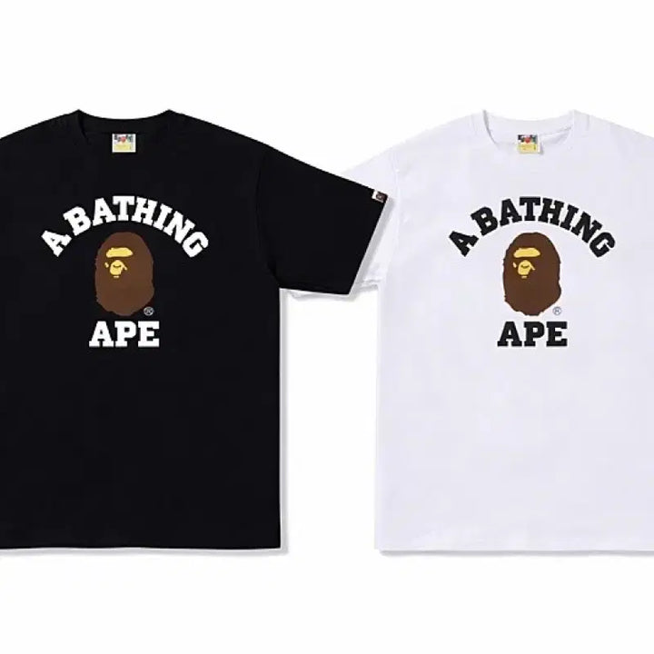 [BUNJANG] BAPE BAE College Short Sleeve T-shirt (Unisex) / [새상품/무배]베이프 BAE 컬리지 반팔티셔츠 남녀공용