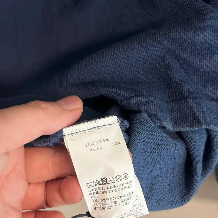 [SOLD OUT] [3] 새상품 25SS 아프레쎄 빈티지 L/S 티셔츠 네이비