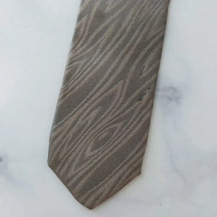 [BUNJANG] Yves Saint Laurent Silk Tie - Beige 8.4cm / 입생로랑 실크 베이지 넥타이 8.4cm A~B등급 K2499