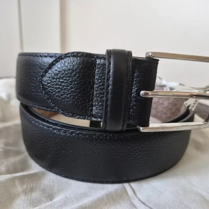 [SOLD OUT] LEYVA 남성 가죽 벨트  블랙 95 (30~34인치)