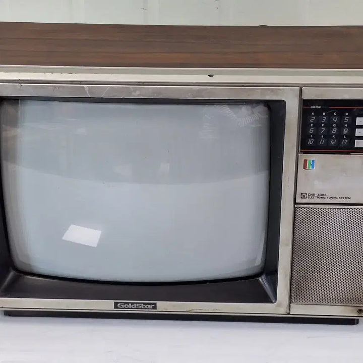 [BUNJANG] Goldstar CNR-4385 Vintage Television / 근대사 수집 자료 옛날 민속품 금성 골드스타 티비 87년