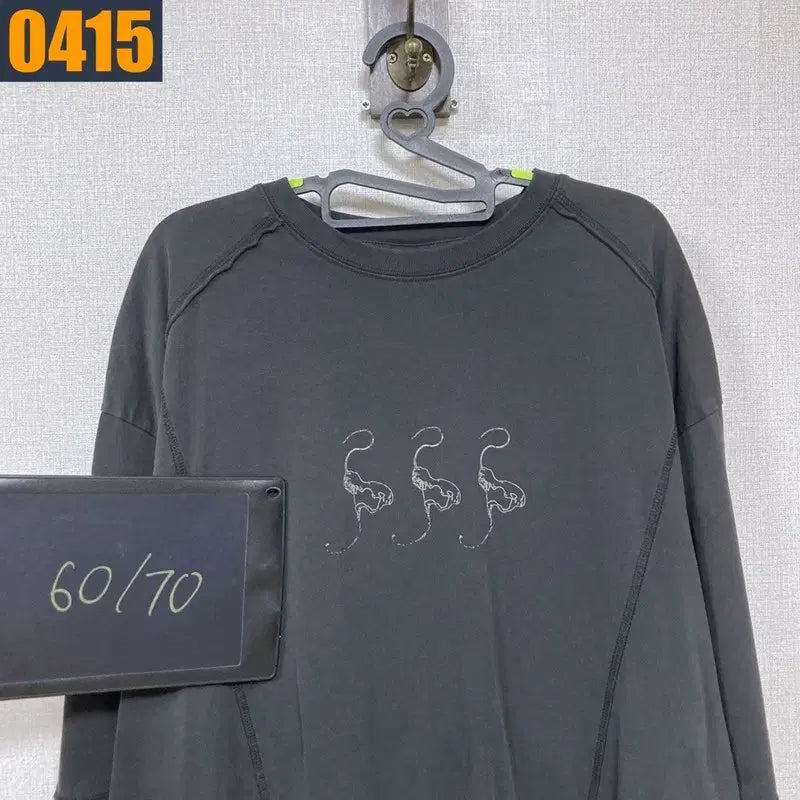 [BUNJANG] 100 No Manual Long Sleeve T-shirt / 100 노매뉴얼 롱슬리브 긴팔 티셔츠 L