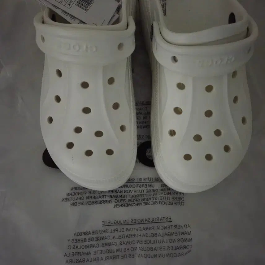 [BUNJANG] Crocs Bayaband Platform White Sandals / 크록스 바야클로그 플랫폼 화이트 새상품