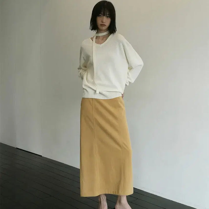 [BUNJANG] 르누이 Emillie Scarf Knit (Ivory) / 새상품) 르누이 홀가먼트 Emillie scarf knit (Ivory)