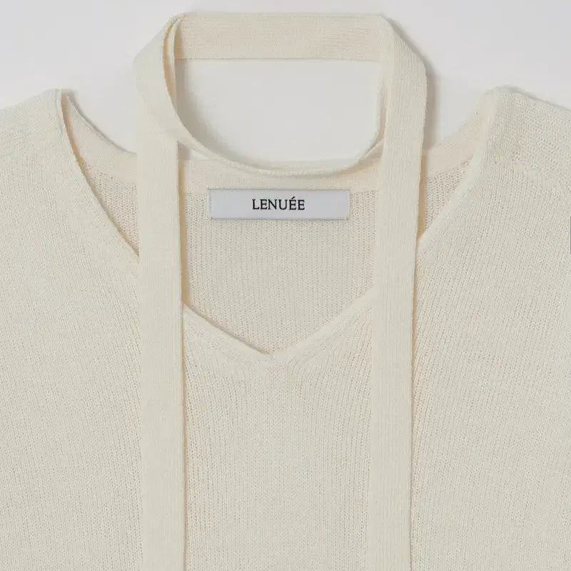 [BUNJANG] 르누이 Emillie Scarf Knit (Ivory) / 새상품) 르누이 홀가먼트 Emillie scarf knit (Ivory)