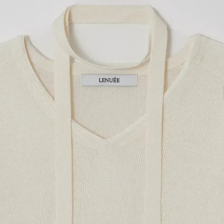 [BUNJANG] 르누이 Emillie Scarf Knit (Ivory) / 새상품) 르누이 홀가먼트 Emillie scarf knit (Ivory)
