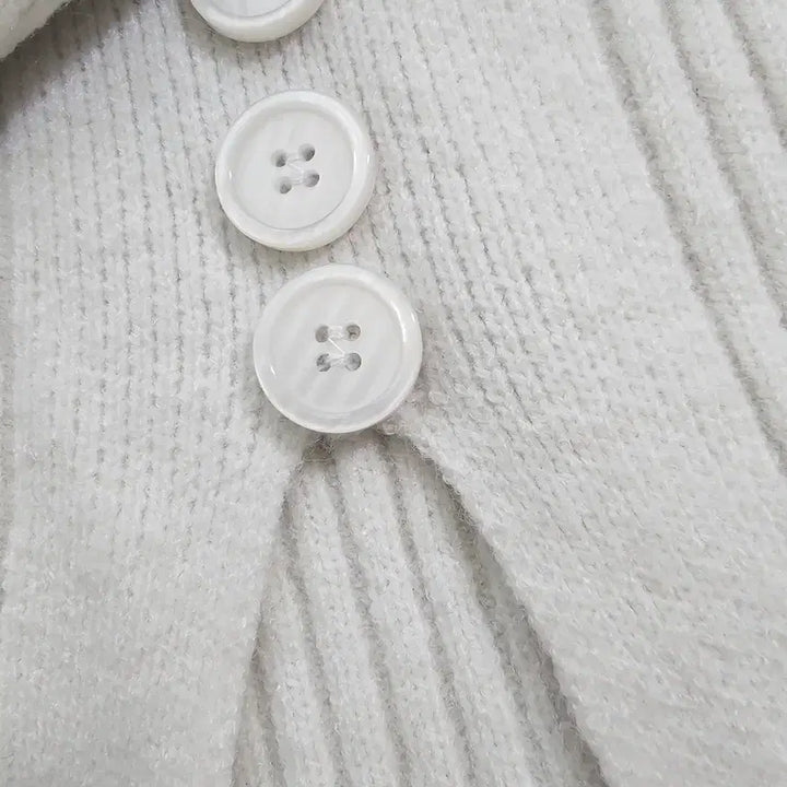 [BUNJANG] Loose V-Neck Slit Long Knit / 