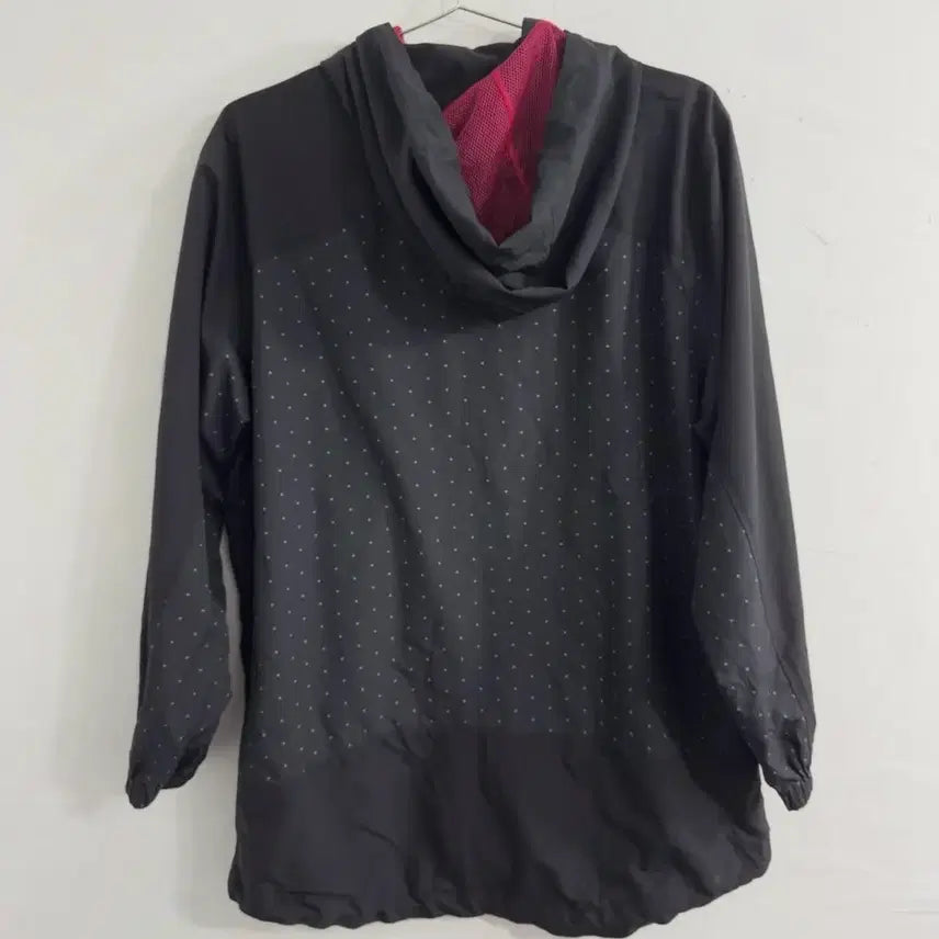 [BUNJANG] Adidas Neo Black Dot Hooded Windbreaker Jacket / 아디다스 네오 블랙 도트 후드 바람막이
