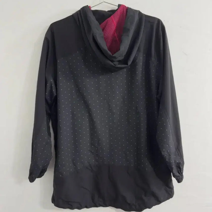 [BUNJANG] Adidas Neo Black Dot Hooded Windbreaker Jacket / 아디다스 네오 블랙 도트 후드 바람막이