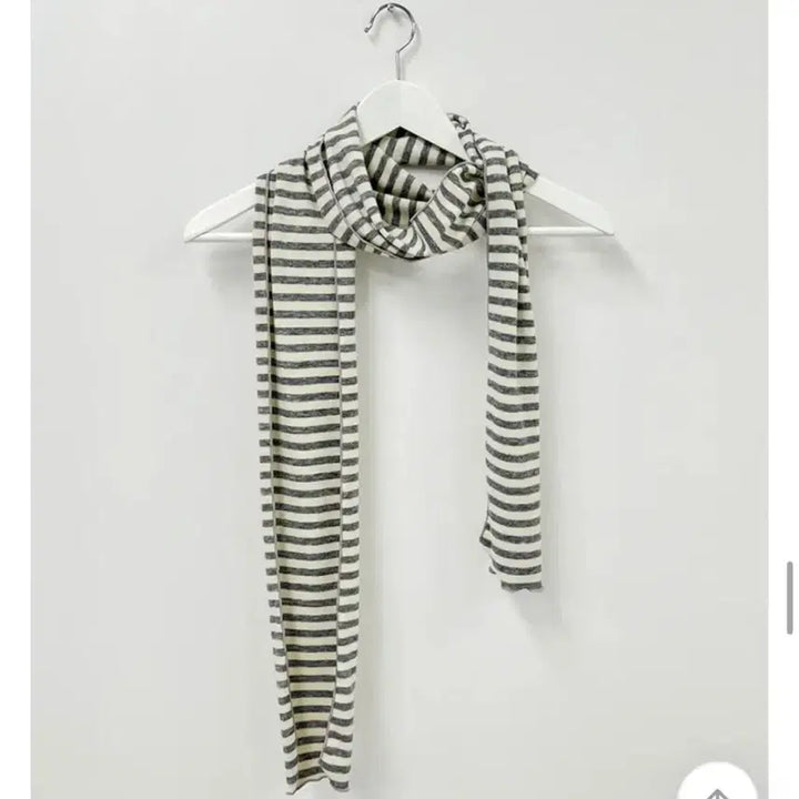 [BUNJANG] Striped Thin Scarf (Gray) / 스트라이프 얇은 머플러(그레이)