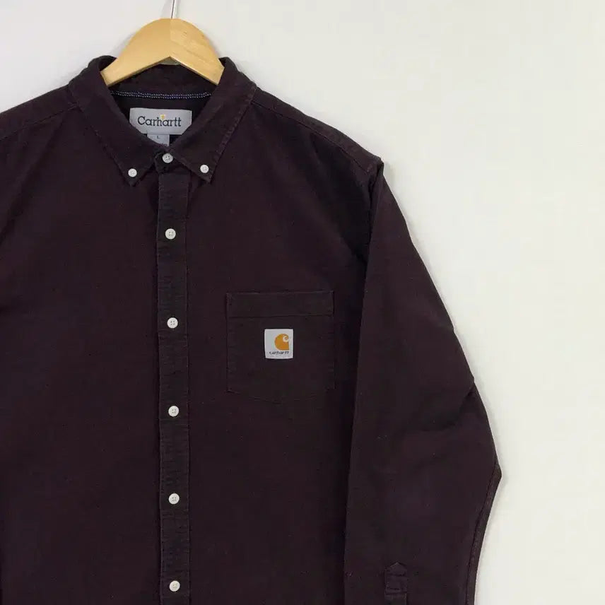 [BUNJANG] Carhartt Burgundy Work Shirt / L 칼하트 버건디 워크 셔츠