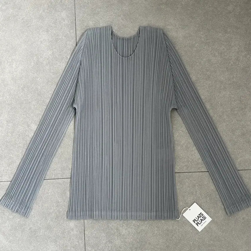 [SOLD OUT] 플리츠플리즈 먼슬리 9월 라운드 탑 쿨그레이 3사이즈