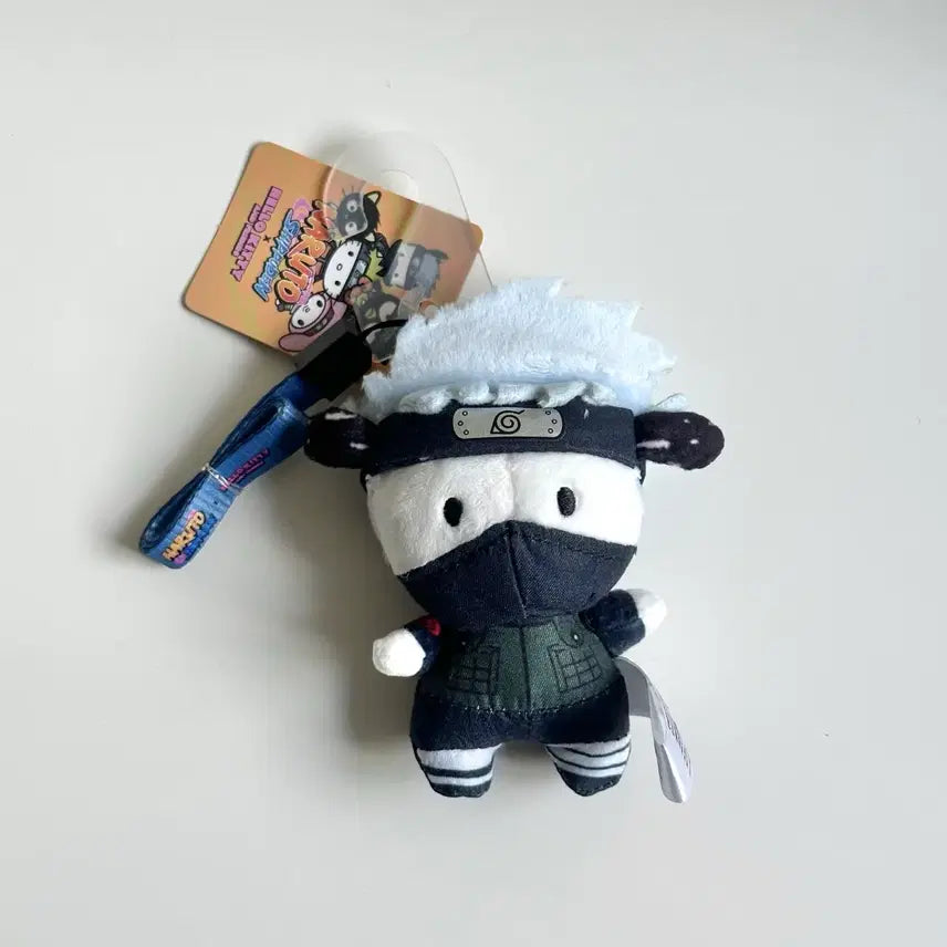 [BUNJANG] Naruto Sanrio Kakashi Pochacco Plush Doll 10cm / 나루토 산리오 콜라보 카카시 포챠코 인형 10cm