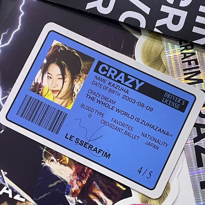 [SOLD OUT] [BUNJANG] LE SSERAFIM CRAZY VOL.1 4th Mini Album Signed Version / [새상품] 르세라핌 CRAZY 4집 미니앨범 친필 사인 버전 (인쇄아님)