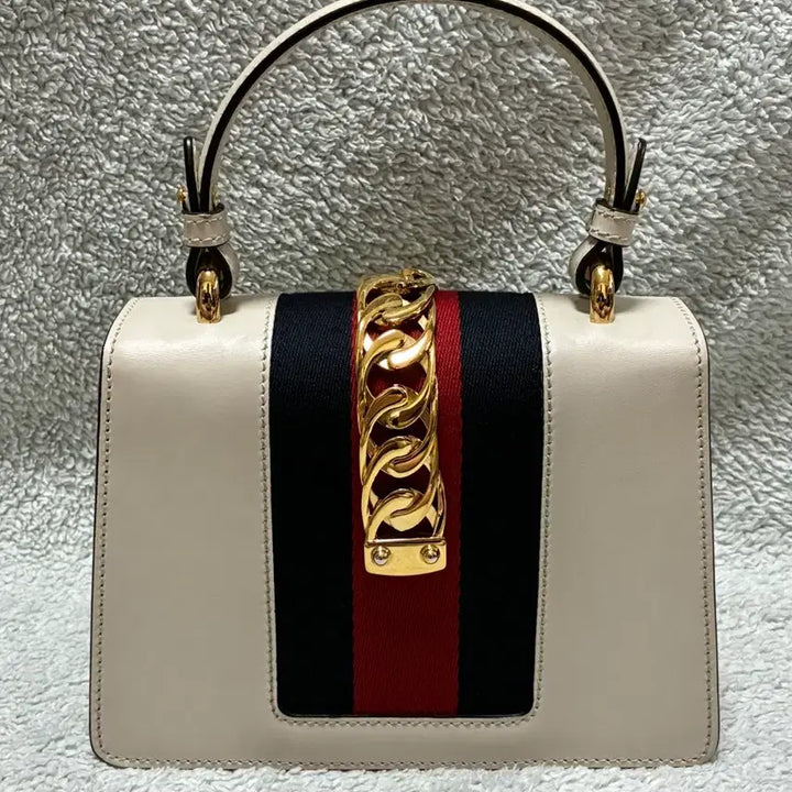 [BUNJANG] Gucci Sylvie Tote Bag Ivory / (정품)구찌 실비백 토트백 아이보리 + 스트랩 2종