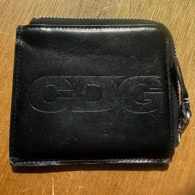 [BUNJANG] Comme des Garçons CDG Black Zipper Card Wallet / 꼼데가르송 CDG 블랙 지퍼 카드지갑