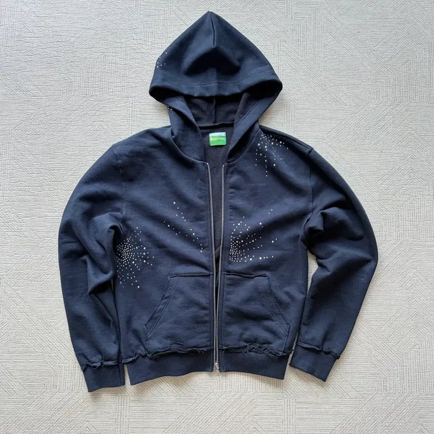 [SOLD OUT] 미착용)포지프레클즈 Crystal Reversible Hoodie