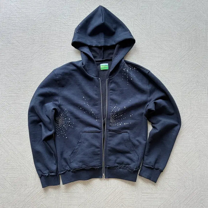 [SOLD OUT] 미착용)포지프레클즈 Crystal Reversible Hoodie