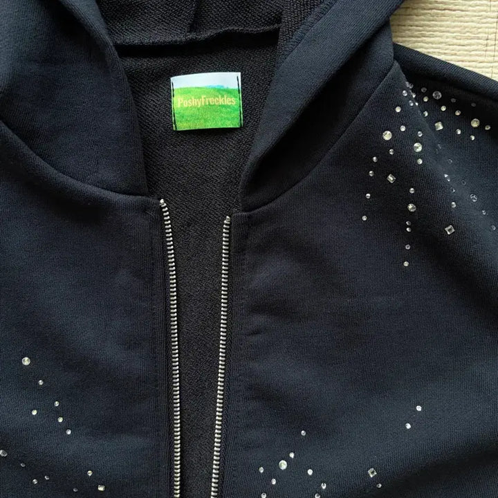 [SOLD OUT] 미착용)포지프레클즈 Crystal Reversible Hoodie