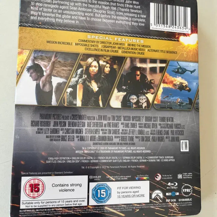 [BUNJANG] Mission: Impossible 2 Blu-ray Steelbook (Sealed) / (미개봉)미션 임파서블 2 블루레이 스틸북