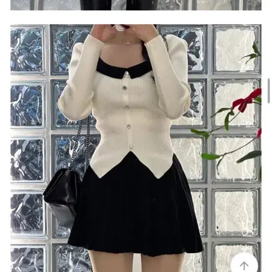 [BUNJANG] Ivory Puff Knit Top / 아이보리 퍼프 니트