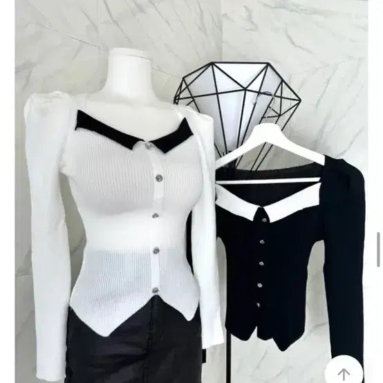 [BUNJANG] Ivory Puff Knit Top / 아이보리 퍼프 니트