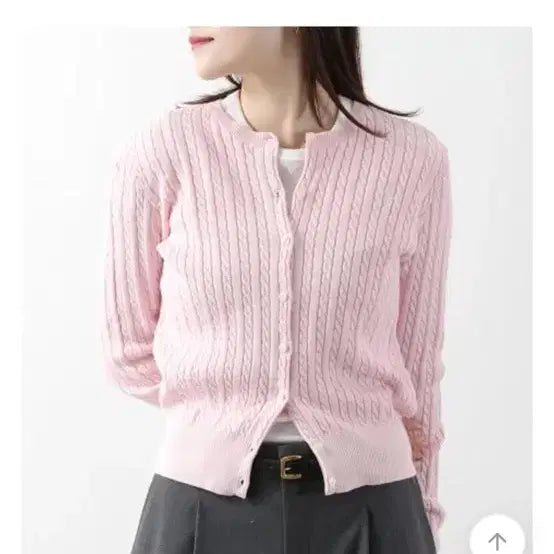 [SOLD OUT] 폴로 랄프로렌 핑크 케이블 가디건