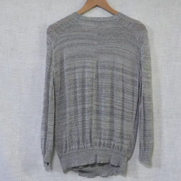 [BUNJANG] Time Linen Blend Knit Top / 타임 한섬 정품 린넨 니트 여름 긴팔 얇은 그레이 여성 90 44 55