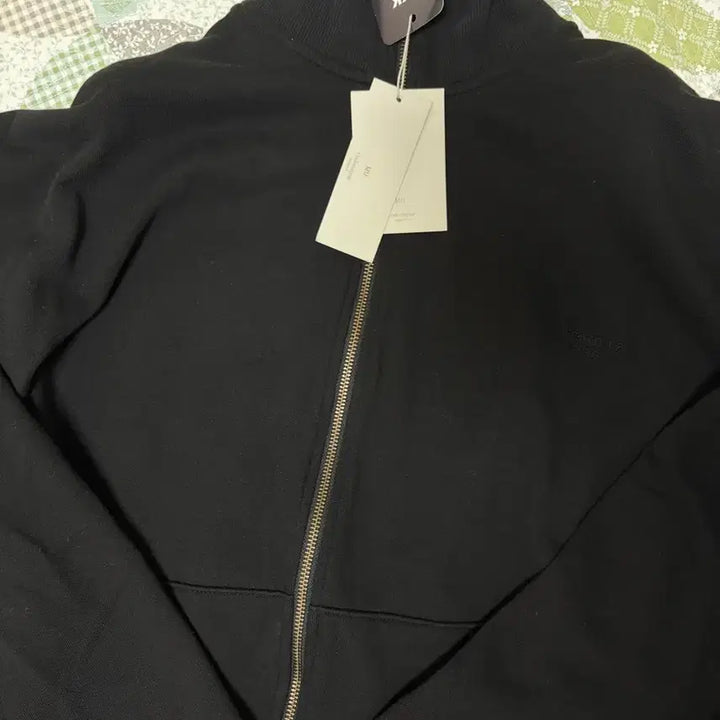 [BUNJANG] Undermycar High-Neck Cotton Zip-Up Black / 언더마이카 무.95 안티 Fxxking 하이넥 코튼 짚업
