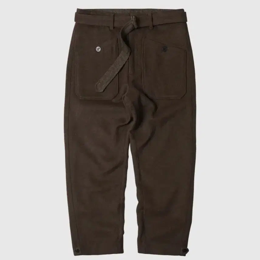 [BUNJANG] Brown Wool Fatigue Pants Navy Deck Trousers / 브라운 울 퍼티그 팬츠 해군 덱 팬츠 트라우저