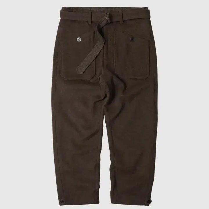 [BUNJANG] Brown Wool Fatigue Pants Navy Deck Trousers / 브라운 울 퍼티그 팬츠 해군 덱 팬츠 트라우저