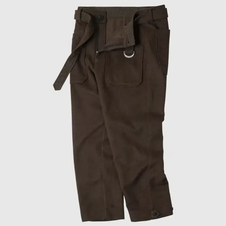 [BUNJANG] Brown Wool Fatigue Pants Navy Deck Trousers / 브라운 울 퍼티그 팬츠 해군 덱 팬츠 트라우저