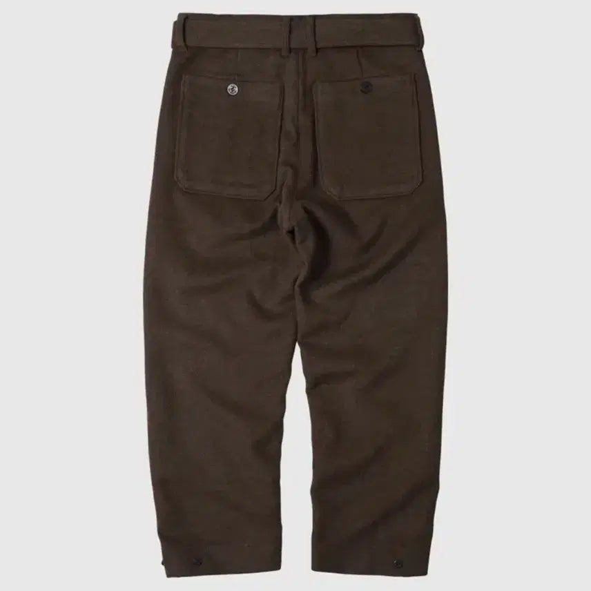 [BUNJANG] Brown Wool Fatigue Pants Navy Deck Trousers / 브라운 울 퍼티그 팬츠 해군 덱 팬츠 트라우저