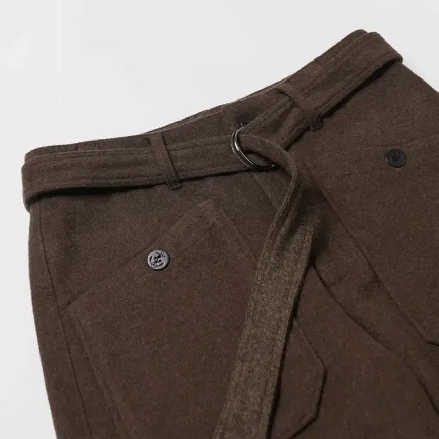[BUNJANG] Brown Wool Fatigue Pants Navy Deck Trousers / 브라운 울 퍼티그 팬츠 해군 덱 팬츠 트라우저