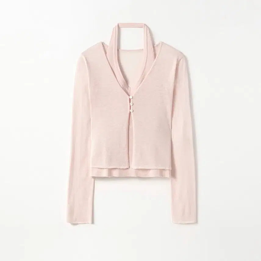 [SOLD OUT] 르베인 clea 가디건 세트 소프트핑크