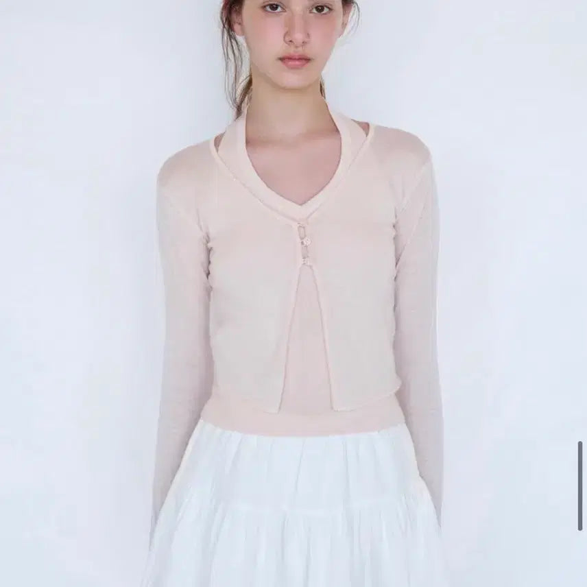 [SOLD OUT] 르베인 clea 가디건 세트 소프트핑크