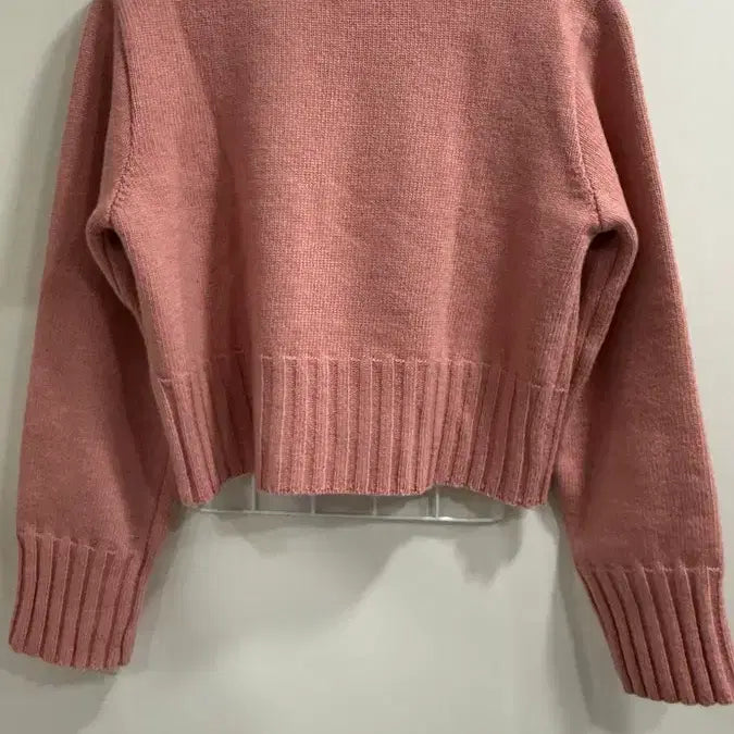 [BUNJANG] Sienne Crop Knit Sweater / 시눈 크롭 니트 핑크