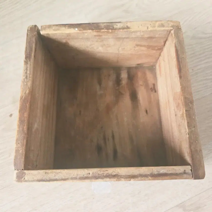 [BUNJANG] Antique Wooden Measuring Box / 옛날 됫박 (검인본)