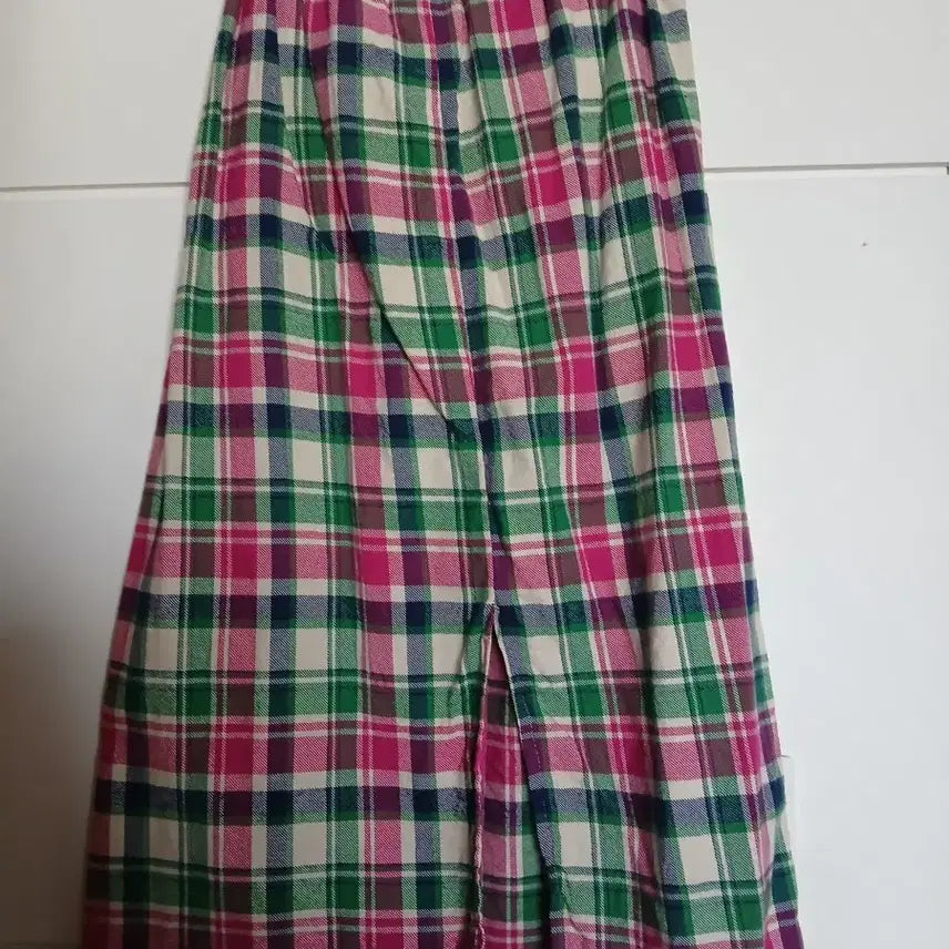 [BUNJANG] Beautifully Colored Checkered Long Skirt / 색감 예쁜 체크스커트 프리