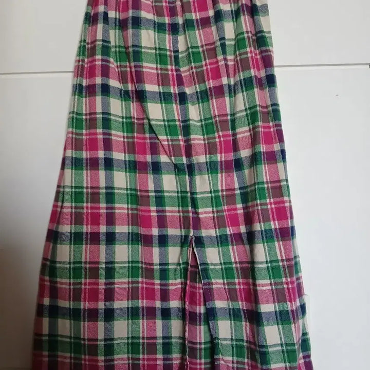 [BUNJANG] Beautifully Colored Checkered Long Skirt / 색감 예쁜 체크스커트 프리