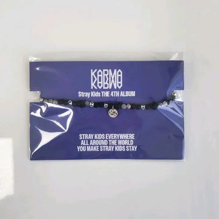 [SOLD OUT] 스트레이키즈 KARMA 팝업 음양 팔찌 굿즈 미개봉