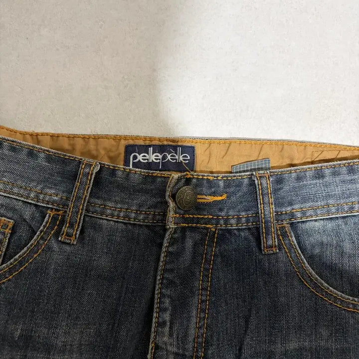 [BUNJANG] PellePelli Old School Embroidered Denim Jeans / 펠레펠리 올드스쿨 자수 오버핏 데님 34 최종가