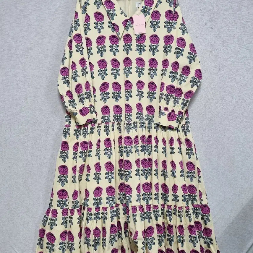 [BUNJANG] Merci Jay Floral Print Long Dress / ㅡ 새상품 메르시제이 봄가을 원피스 여55-66ㅡ0415