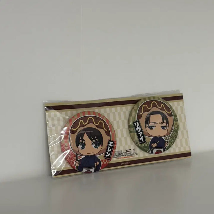 [BUNJANG] Attack on Titan Eren &amp; Levi Badge Set / 진격의 거인 에렌 리바이 뱃지 세트