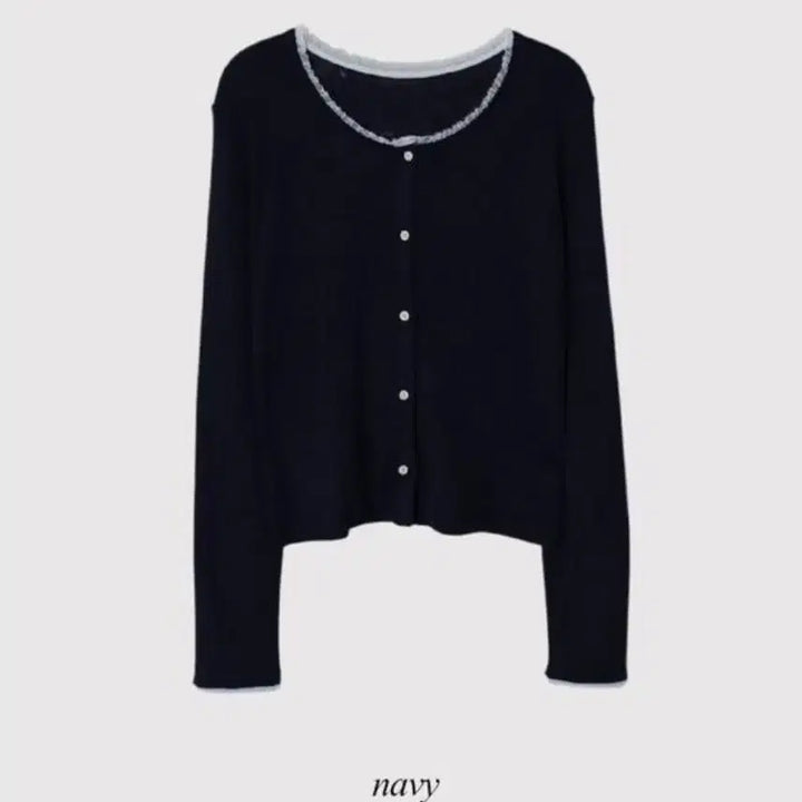 [BUNJANG] Nearwear/Shopperland Lace Cardigan Navy / 니어웨어/쇼퍼랜드 레이스 가디건 네이비